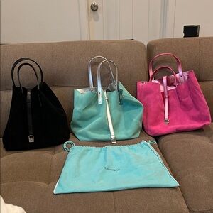 Tiffany & Co Reversible Suede  Tote Bags